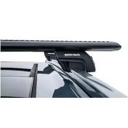 Rhino Rack Vortex Sx Black 2 Bar Roof Rack For Volvo Xc90 Gen2 5Dr Suv With Flush Rails 08/15 On