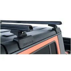 Rhino Rack Heavy Duty Black 2 Bar Rhino-Rack Backbone Roof Rack With Rcl Legs For Jeep Gladiator Jt 4Dr Ute 06/20 On