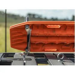 Angled Wind Deflector Maxtrax & TRED Mounts to suit Rhino-Rack Pioneer Platform [5 Slat Rack]