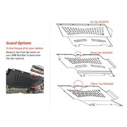 Vented Splash Guard to suit Toyota Prado 150 with ARB Bull Bar [Tab Size: 30mm]