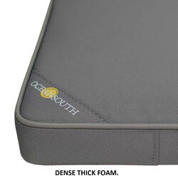 Oceansouth Boat Bench Cushions 370mm x 450mm Polyester Fabric - Grey