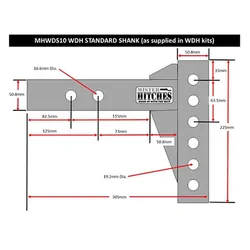 Mister Hitches Weight Distribution Hitch 600lb Round Bar Includes Head & Hitch