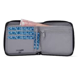 PACSAFE RFIDsafe Zip Around Wallet S25 - Jet Black