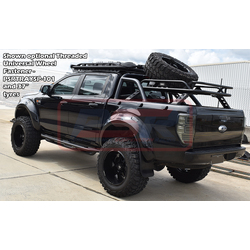 Performance Suspension Racing Baja Rack Spare Wheel Bolt On Mount (Suit 32,33,35,37" Tyre) and Threaded Universal Wheel Fastener