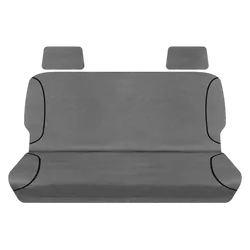 Tuff Terrain Canvas Grey Seat Covers to Suit Toyota Landcruiser Wagon (VDJ76) Double Cab 07-On FRONT