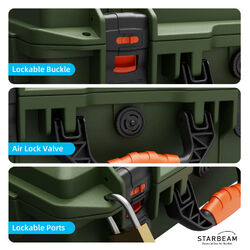 Starbeam Starlink Mini Hard Protective Travel Case with Storage - Green