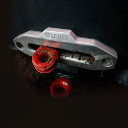 Saber Offroad 6061 Aluminium Spliced Winch Thimble UPDATED DESIGN - Cerakote Red