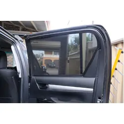 Car Rear Window Shades to suit Toyota Hilux 8th Generation | TruckMasters OX (AN120/AN130; 2015-Present)
