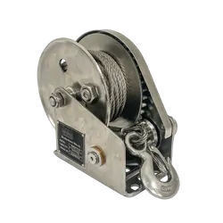 Sherpa Stainless steel hand winch 545kg/5m cable