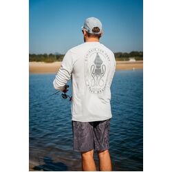 Nomad Design Tech Fishing Shirt Squidtrex Domination - Steel - XXXL