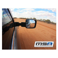 MSA Towing Mirrors to Suit Nissan Patrol Y62 13 - Current (Black - Heated - Electric - Indicator)