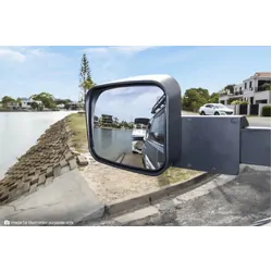 MSA Towing Mirrors (Chrome, Electric, Indicators, Big Base) To Suit Tm403 - Toyota Landcruiser 70-79 Series 1984-Current