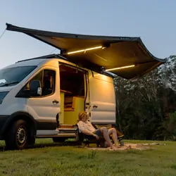 Tuff Terrain 180 Free Standing Awning With Dimmable LEDs & TripleT Bracket Combo