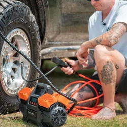 Tuff Terrain V4 High Output Air Compressor with Digital Gauge