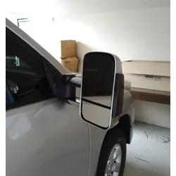 Extendable Towing Mirrors For Toyota Prado 120 Series - Chrome