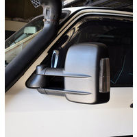 Extendable Towing Mirrors For Holden Rodeo 02 - 09 / DMAX 03-11 - Black