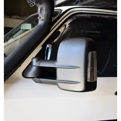 Extendable Towing Mirrors For Holden Rodeo 03 - 09 / DMAX 03-11 - Black