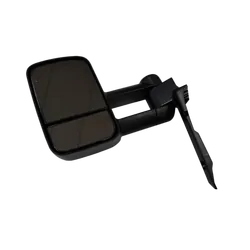 Extendable Towing Mirrors For Toyota Landcruiser 75, 76, 78 & 79 Series - Black/Electric