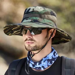 Wildtrak Hat Wide Brim Camo 4 Asst With Clips Neck Cord 37Cm Ac Cc0014