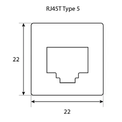 Rj45 Pass-Through Adaptor For Toyota