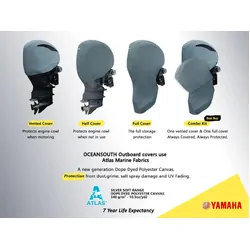 Yamaha Full Outboard Cover 2 Cylinder F15C F20B (S)15In/381mm Leg (2007>)