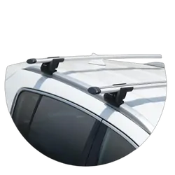 Yakima ThruBar 135cm Silver Pair (S17Y) To Suit Kia Sportage Steel Roof 08/2018-09/2021