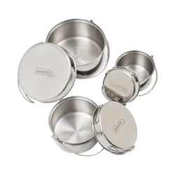 Campfire Stainless Steel Pot Set - 6Pc