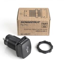 Scanstrut Charger Flip Pro Dual Usb Socket