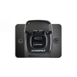 Scanstrut Charger Flip Pro Dual Usb Socket With Front Bezel