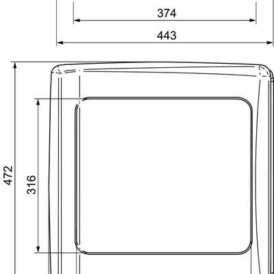 Thule Manual Roof Vent, Transparent/Cream, With Insect Screen And Sunblock Blind #200018