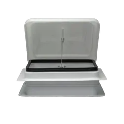 Coast To Coast RV Roof Vent 14x14 Standard White Wind-Up