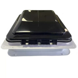 Coast to Coast 14x14 Black Wind-Up Roof Vent With 12V Fan & LED