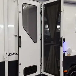 Aussie Traveller Door DC 1822 x 622 Radius Top Left Hand Hinge White