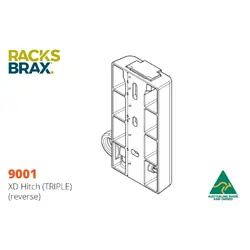 Racksbrax XD Hitch (Heavy duty) (Triple)
