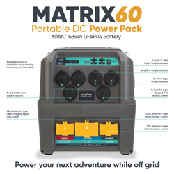 MATRIX 60ah Portable DC Power Pack