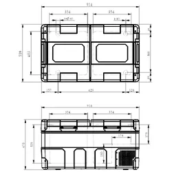 My Coolman Dual Zone Portable Fridge & Cover 85L