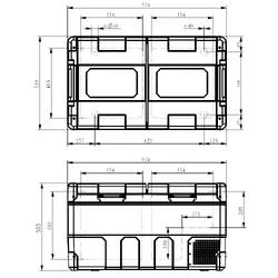 My Coolman Dual Zone Portable Fridge & Cover 96L