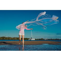 Nomad Design Collared Fishing Jersey Womens Luguna - Coral - 12