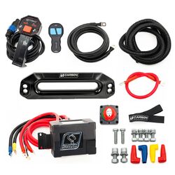 Carbon Offroad Scout Pro RS9 9000lb High Speed Winch with MegaPro Hook - Black