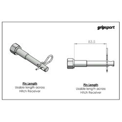 Gripsport Bike Rack Hitch Stabiliser