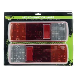 Hulk 4x4 Pkt 2 Led Stop/Tail/Ind/Rev Lamp 12/24V To Suit Landcruiser Retro