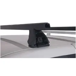 Rhino Rack Heavy Duty 2500 Black 2 Bar Roof Rack For Mazda Bravo 2Dr Ute Freestyle Cab 11/02 To 11/06