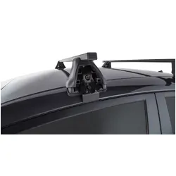 Rhino Rack Euro 2500 Black 2 Bar Roof Rack For Kia Rio 5Dr Hatch 09/11 To 12/16