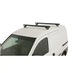 Rhino Rack Heavy Duty Rltp Black 2 Bar Roof Rack For Holden Combo Xc 2Dr Van 09/02 On