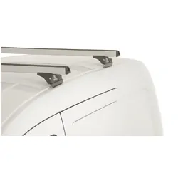 Rhino Rack Heavy Duty Rltp Silver 2 Bar Roof Rack For Holden Combo Xc 2Dr Van 09/02 On