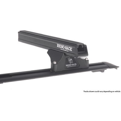 Rhino Rack Heavy Duty Rltp Trackmount Black 2 Bar Roof Rack For Mitsubishi Pajero Ns-Nx 4Dr 4Wd Lwb 11/06 On