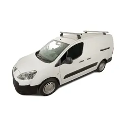 Rhino Rack Heavy Duty Rltf Silver 2 Bar Roof Rack For Citroen Berlingo Ii 4Dr Van 09 To 18