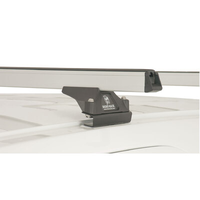 Rhino Rack Heavy Duty Rltf Silver 3 Bar Roof Rack For Peugeot Partner Gen2 2Dr Van 08 To 18