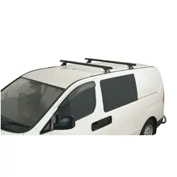 Rhino Rack Heavy Duty Rltf Trackmount Black 2 Bar Roof Rack For Hyundai Iload 2Dr Van 08 To 21
