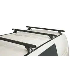 Rhino Rack Heavy Duty Rltf Trackmount Black 3 Bar Roof Rack For Hyundai Imax 5Dr Van 08 To 21